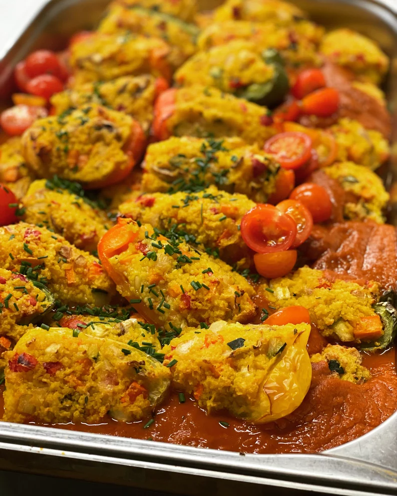 Vegetarisches Hochzeitsbuffet